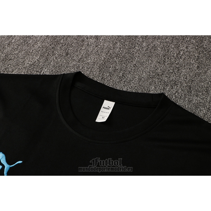 Chandal del Olympique Marsella Manga Corta 2021-2022 Negro